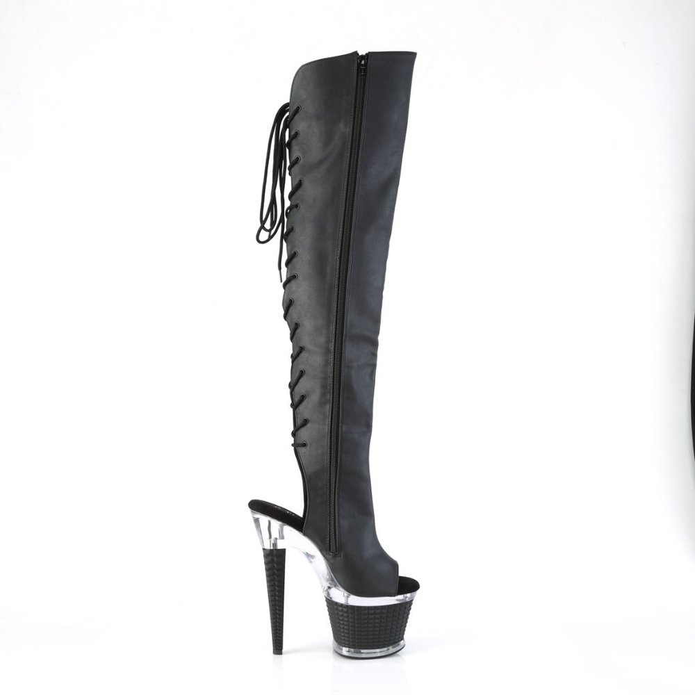Pleaser Spectator-3019 Thigh High Boots BPU - Picture 3 of 4